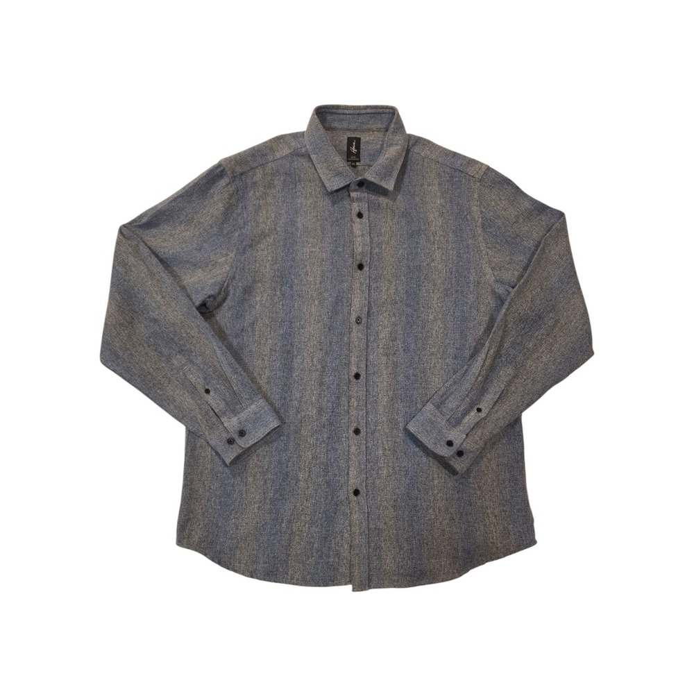 Howe No 65 Creative Workforce Shirt Mens XL Blue Chambray Long Sleeve Button Up